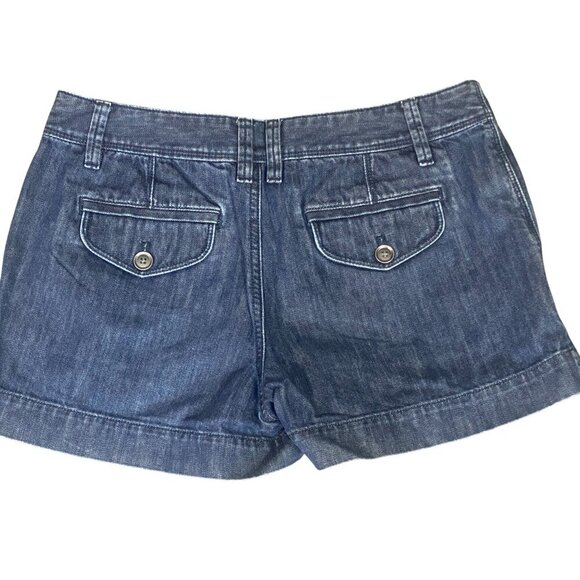 LOFT Denim Shorts Sz 4 Dark Wash Blue #137V - Picture 6 of 8